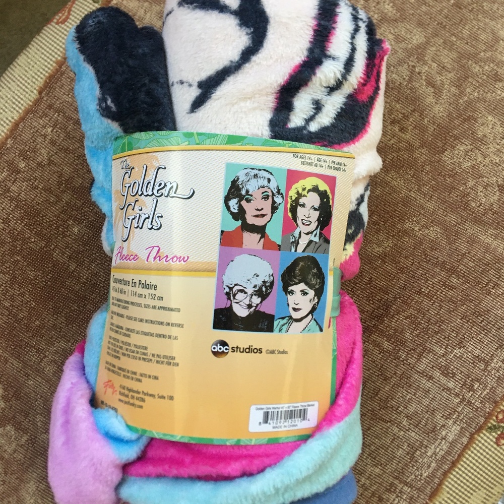 Golden Girls Warhol Fleece Blanket Throw